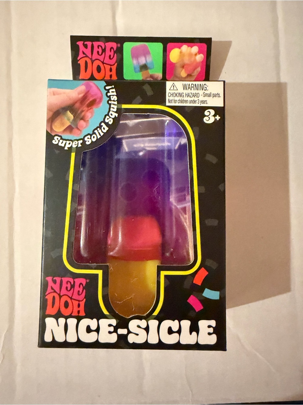 NeeDoh Popsicle-Nice-Sicle Kids Squishy Toy - Purple & Pink